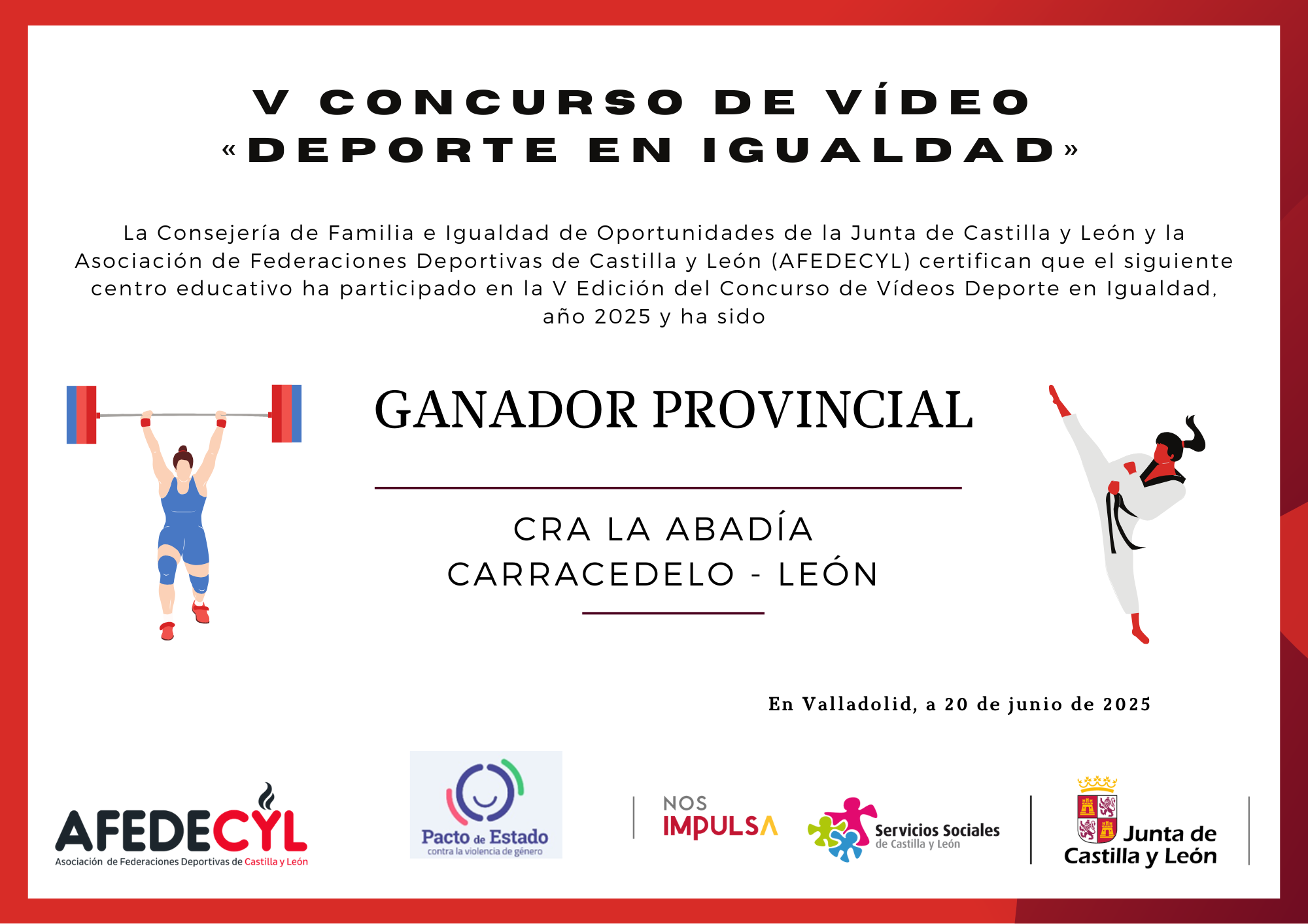 Premio concurso deporte en igualdad Premio concurso deporte en igualdad